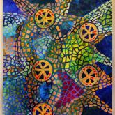 Gaudi trochu jinak, z cyklu Barcelona, akryl